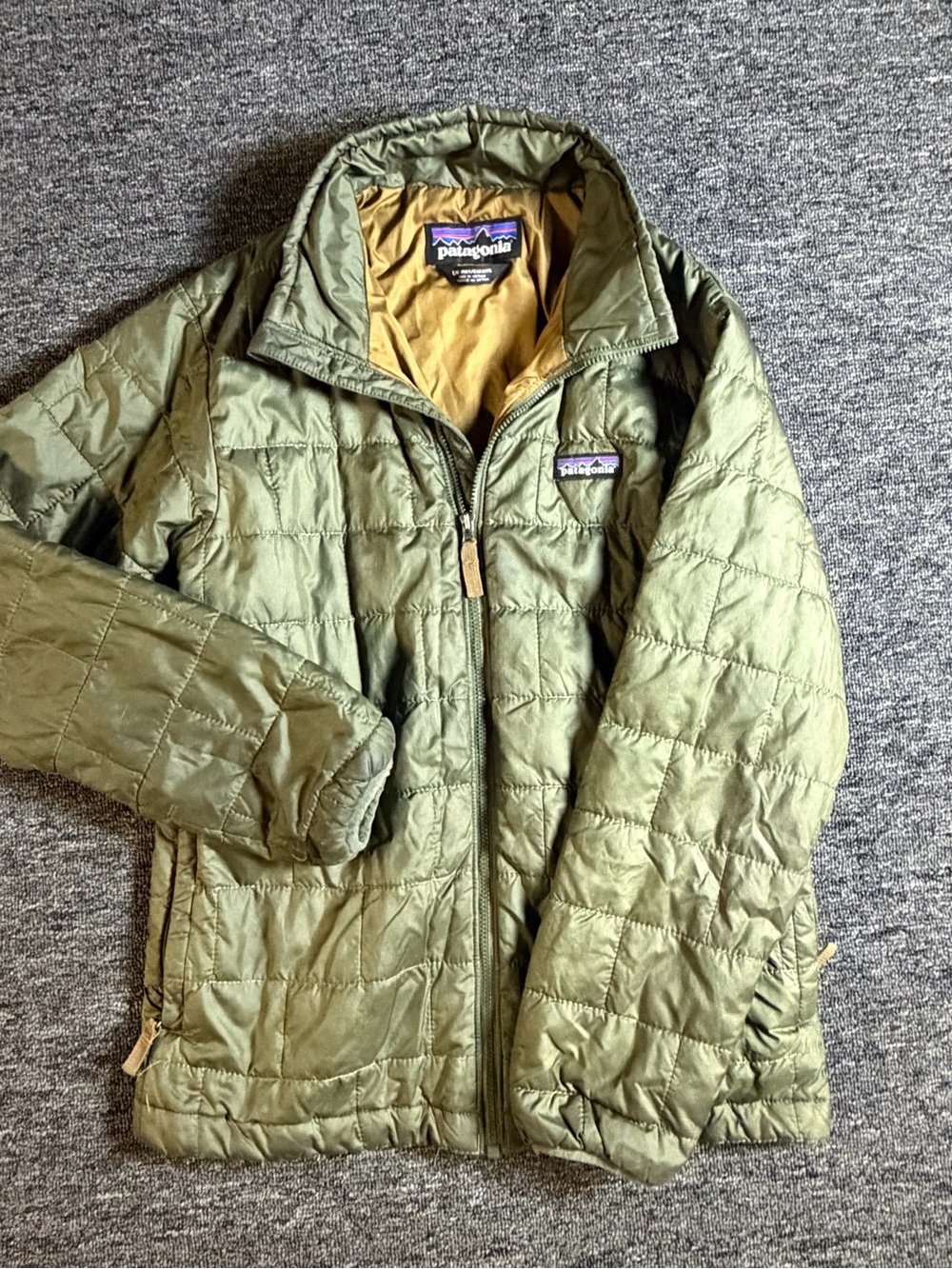 Patagonia Kids Nano Puff Jacket Green L Kid’s Boy’s Girl’s Coat Full Zip